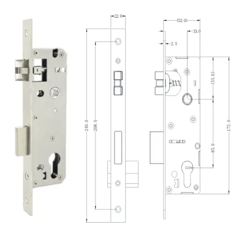 Электронный гостиничный замок OZLocks HL-F42/H/TM фото 2