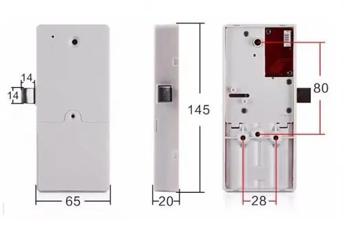 Мебельный электронный замок Ozlocks с программным управлением 13,56 MHz SL-F32/L/MF/P фото 6