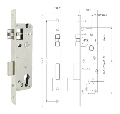 Электронный SMART-замок Ozlocks HL-F46/SM/MF "High-Tech" фото 2