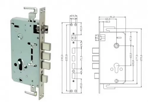 Электронный SMART-замок Ozlocks HL-F44/SM+/MF фото 2