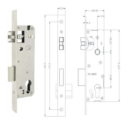 Электронный гостиничный замок OZLocks HL-F55/H/MF фото 2