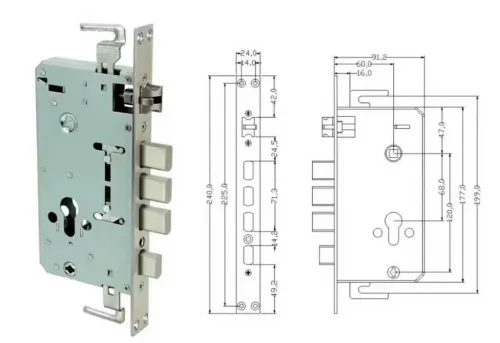 Электронный SMART-замок Ozlocks HL-F52/SM/MF фото 2