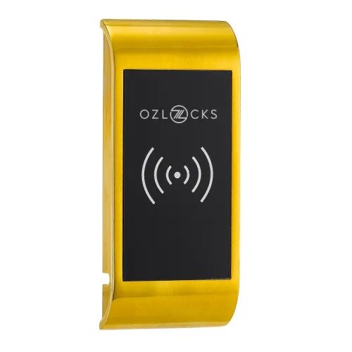 Мебельный электронный замок Ozlocks свободный выбор с инфотерминалом 13,56 MHz с антивандальным корпусом SL-F03/FS/MF/Wt фото 4