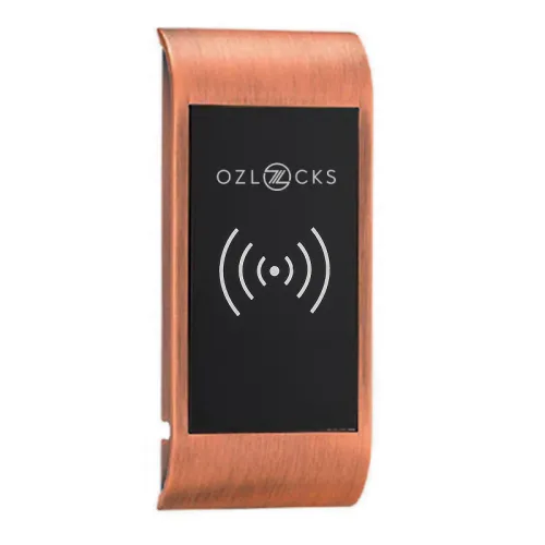 Мебельный электронный замок Ozlocks свободный выбор с инфотерминалом 13,56 MHz с антивандальным корпусом SL-F03/FS/MF/Wt фото 5