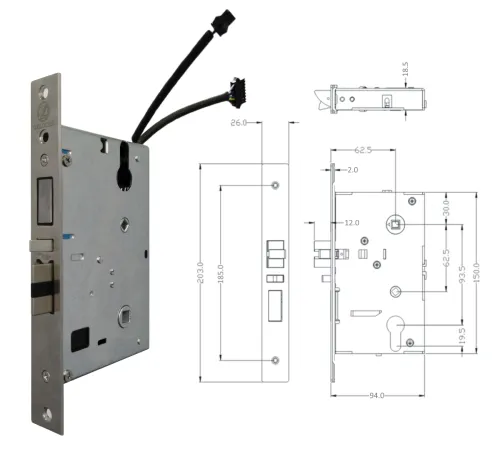 Электронный гостиничный замок Ozlocks HL-F32/H/TM фото 2