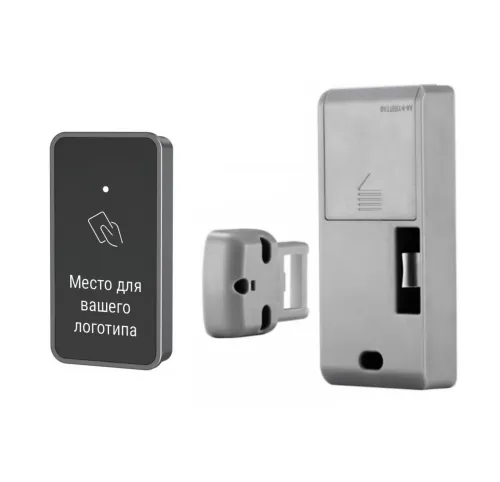Мебельный электронный замок Ozlocks свободный выбор с инфотерминалом 13,56 MHz с антивандальным корпусом SL-F33/FS/MF/Wt фото 2