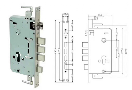 Электронный SMART-замок Ozlocks HL-F52/SM/MF фото 2