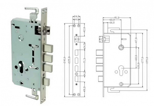 Электронный офисный замок Ozlocks HL-F34/A/MF фото 2