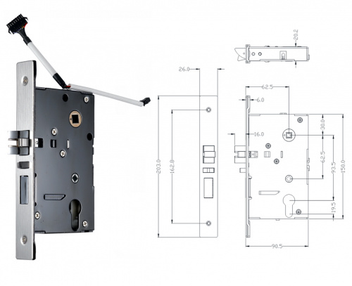 Электронный SMART-замок Ozlocks HL-F39/SM/MF фото 7