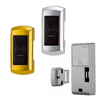 Мебельный электронный замок Ozlocks фиксированный выбор 13,56 MHz с антивандальным корпусом SL-F02/F/MF/W